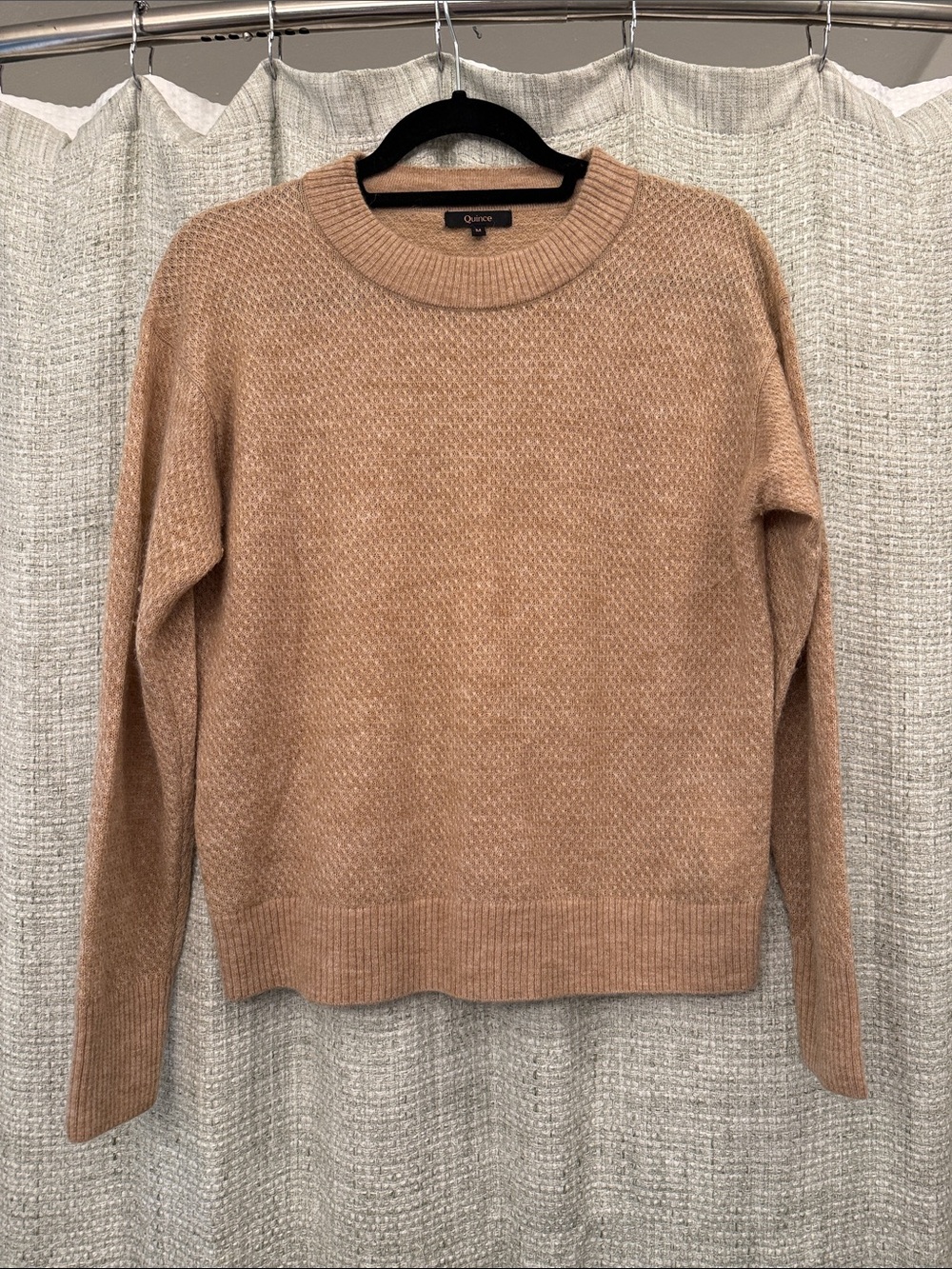Quince Women's Scoopneck Sweater - Camel Tan